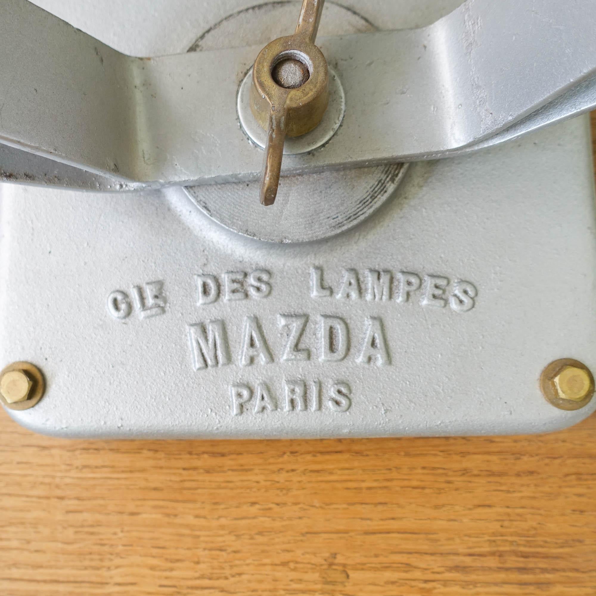 XXL_Industrial_Focus_Lamp_by_Mazda_Paris,_Vintage_Exterior_Lighting,_1950s,_France