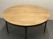 Evans-Inspired_Brutalist_Dining_Table,_Metal_&_Elm,_2020,_USA