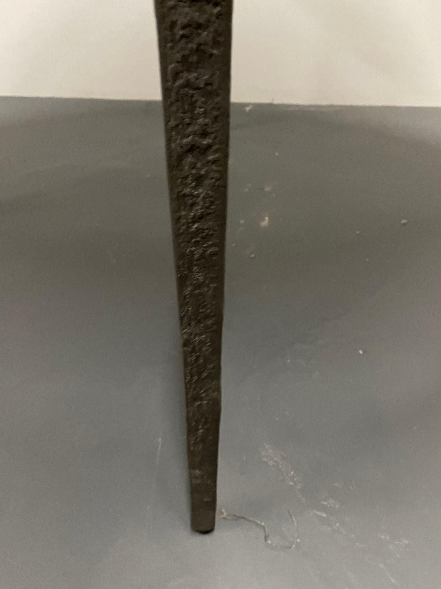 Evans-Inspired_Brutalist_Dining_Table,_Metal_&_Elm,_2020,_USA