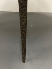 Evans-Inspired_Brutalist_Dining_Table,_Metal_&_Elm,_2020,_USA