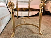 Manner_of_Jansen_Brass_Ram_Head_&_Glass_Coffee_Table_1960s