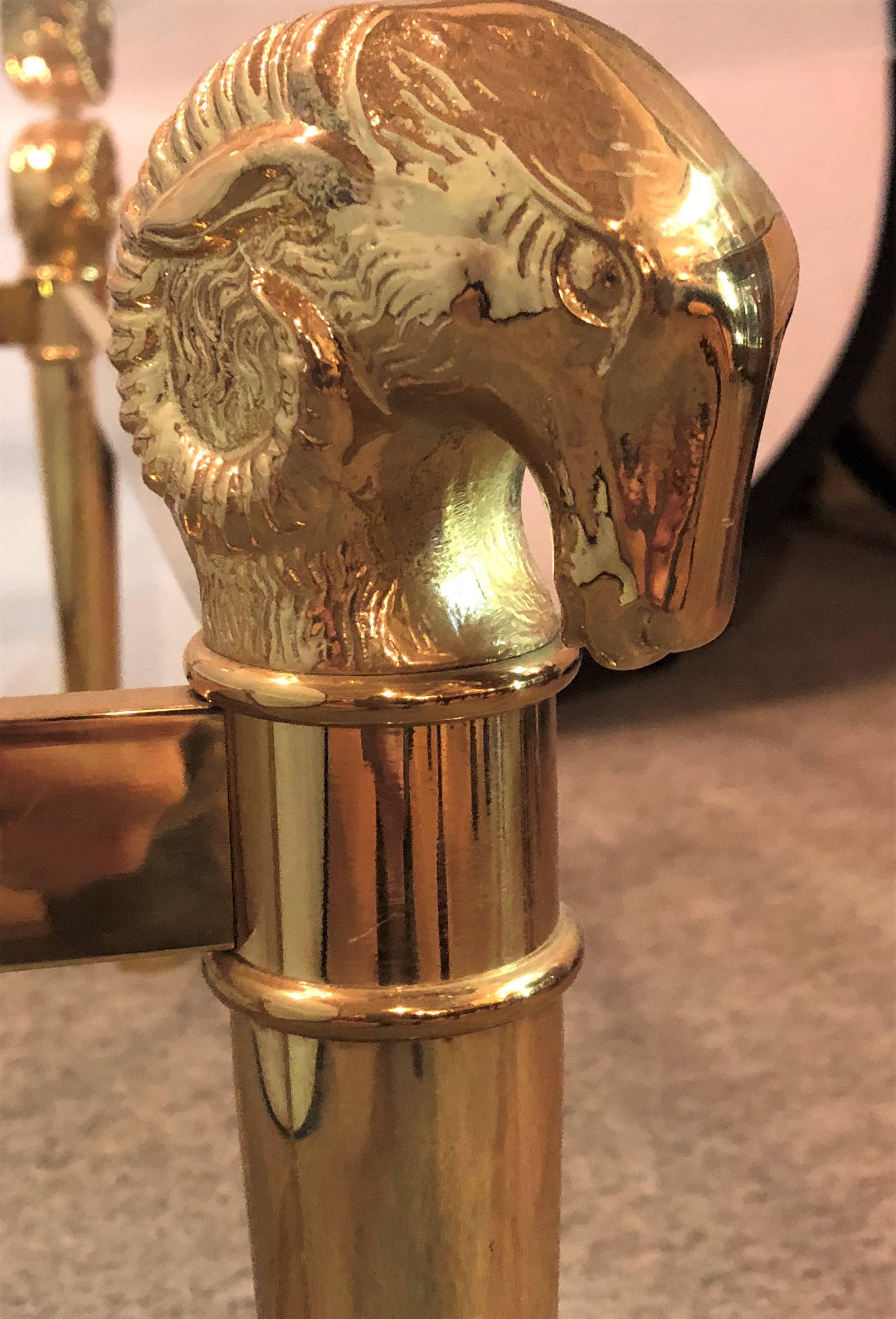 Manner_of_Jansen_Brass_Ram_Head_&_Glass_Coffee_Table_1960s