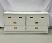 Campaign_Dresser_White_Lacquer_Brass_Mid-Century_Modern_1960s_USA