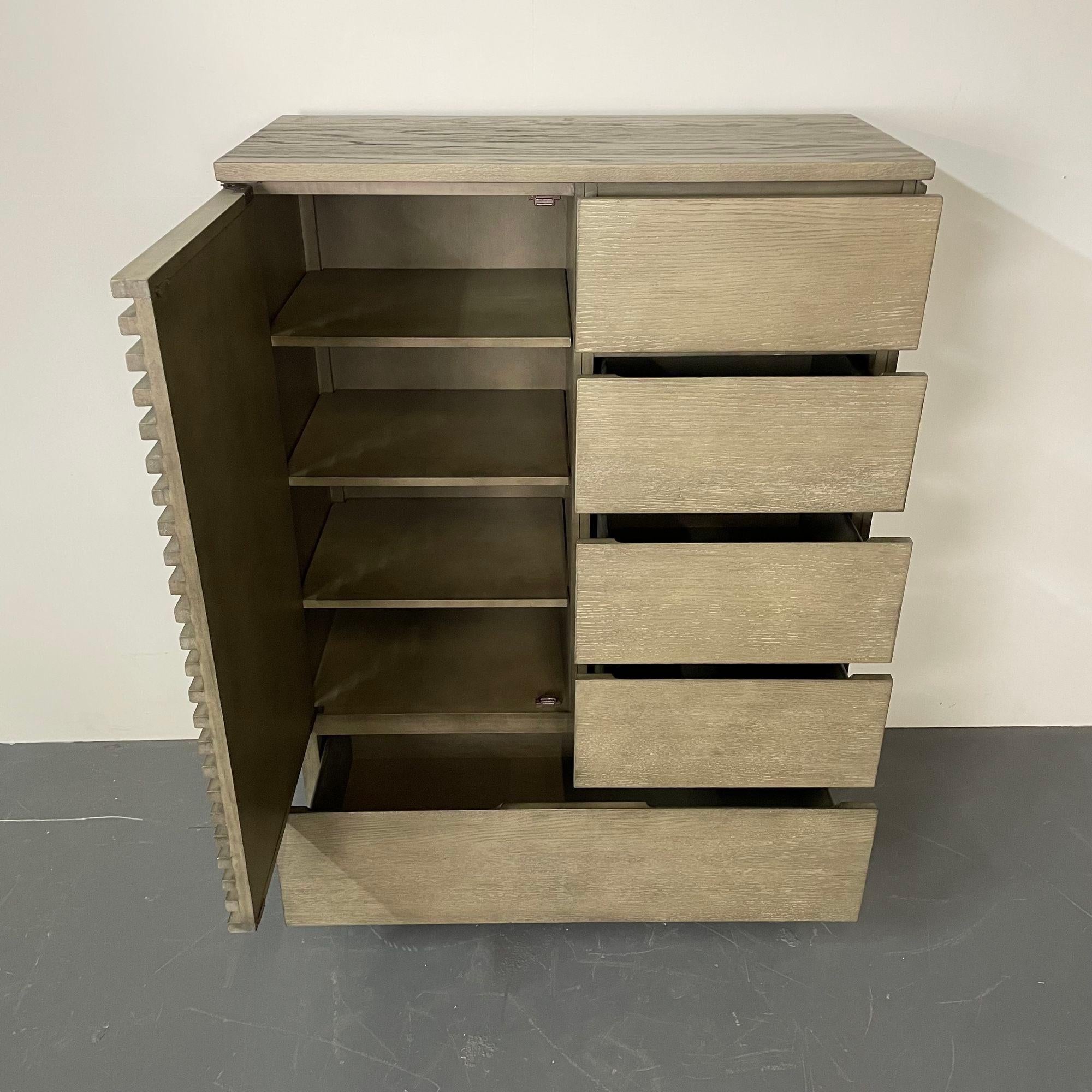 High_Chest_Armoire_Pickled_Wood_on_Metal_Base_2010s_USA