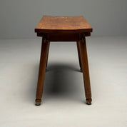 Provincial_Console_Table_French_Oak_Mid-Century_Modern_1940s_France