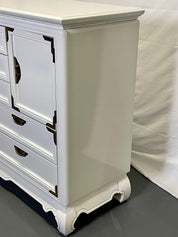 Campaign_Style_Chest_Cabinet_White_Lacquered_Wood_1970s_USA
