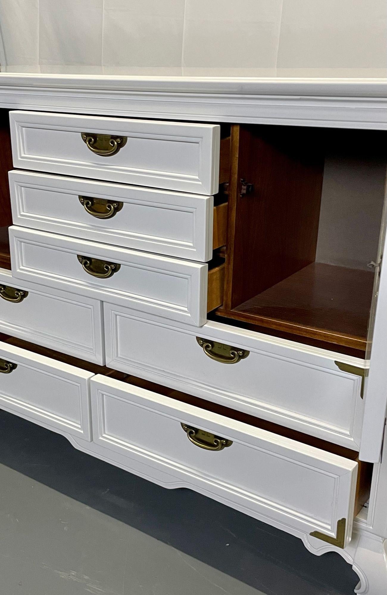 Campaign_Style_Chest_Cabinet_White_Lacquered_Wood_1970s_USA