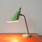 Mid_Century_Table_Lamp_with_Brass_Arm,_1950s,_Italy