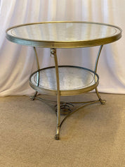 Gueridon_Center_Table_Hollywood_Regency_Mirrored_Silver_Gilt_1970s_Italy
