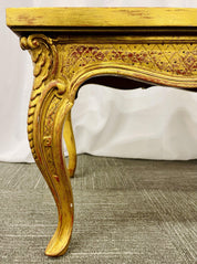 Hollywood_Regency_Style_Coffee_Table,_Giltwood_&_Antiqued_Mirror,_1970s_USA