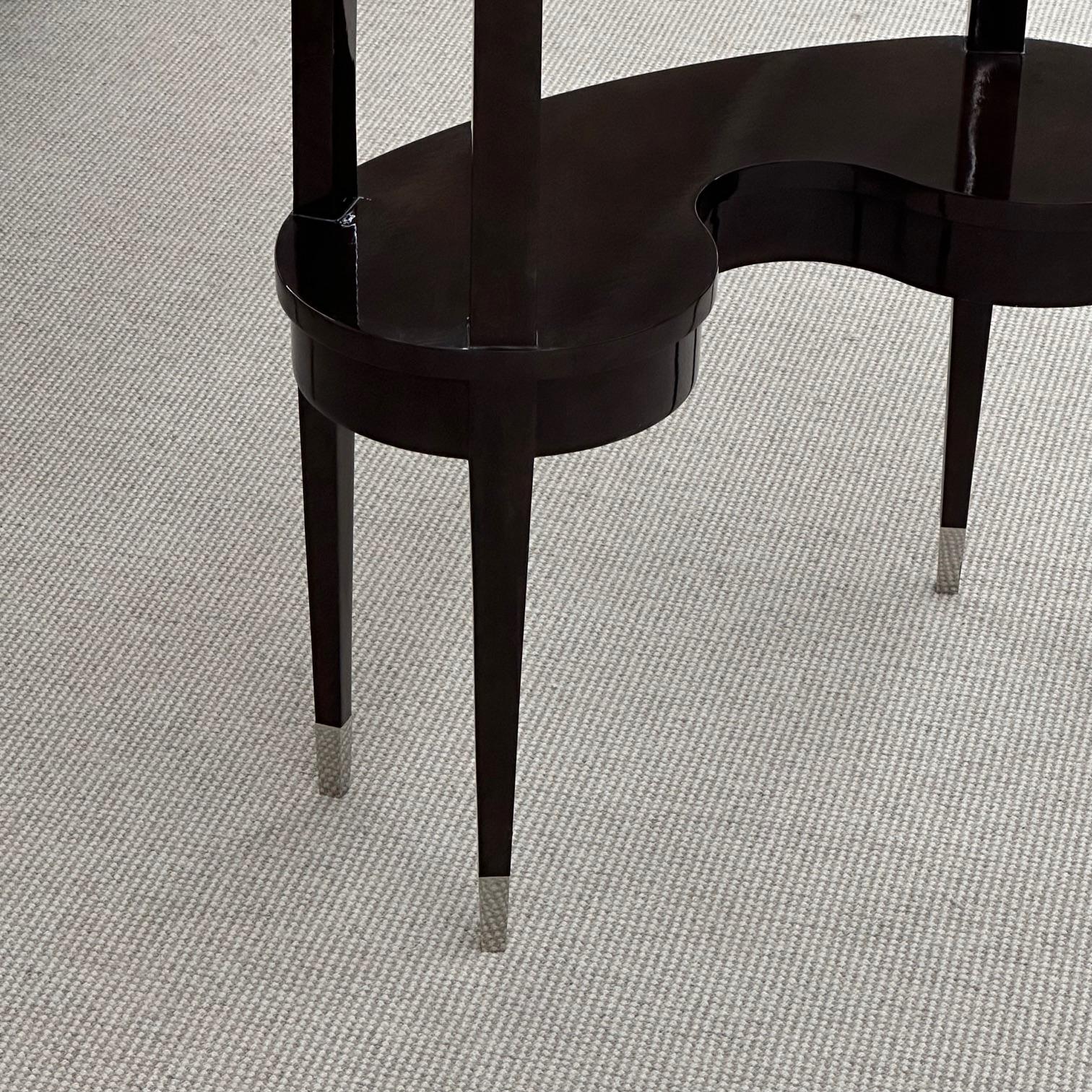 Modern_Étagère_by_Jonathan_Charles,_Brown_Polish_&_Steel,_1990s