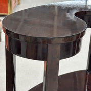 Modern_Étagère_by_Jonathan_Charles,_Brown_Polish_&_Steel,_1990s