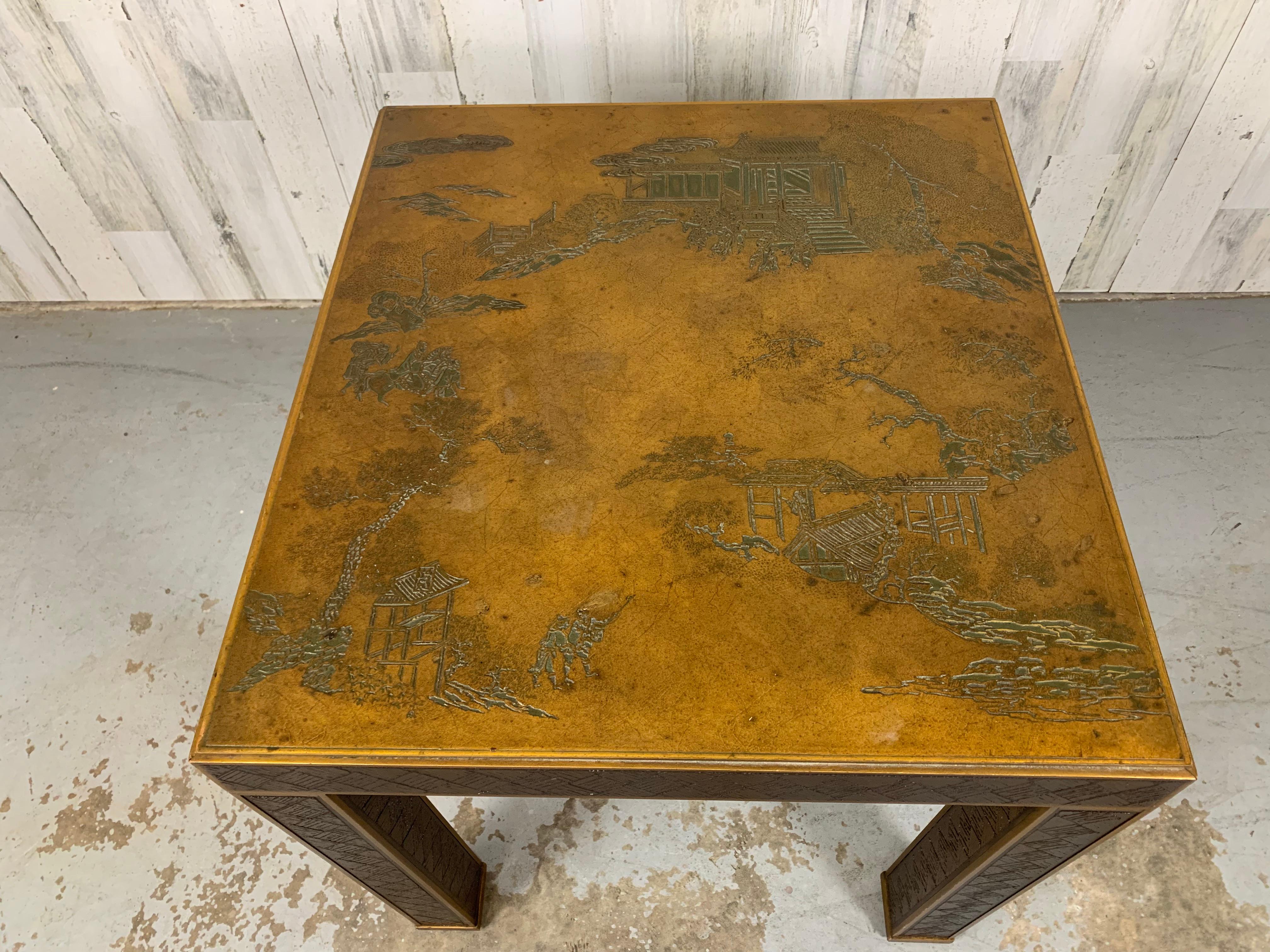 Vintage_Chinoiserie_End_Table,_South_Hampton_Furniture,_Painted_Wood,_1960s