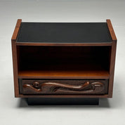 Vintage_Sculptural_Oceanic_Nightstand_by_Pulaski,_Walnut_&_Resin,_1960s,_USA