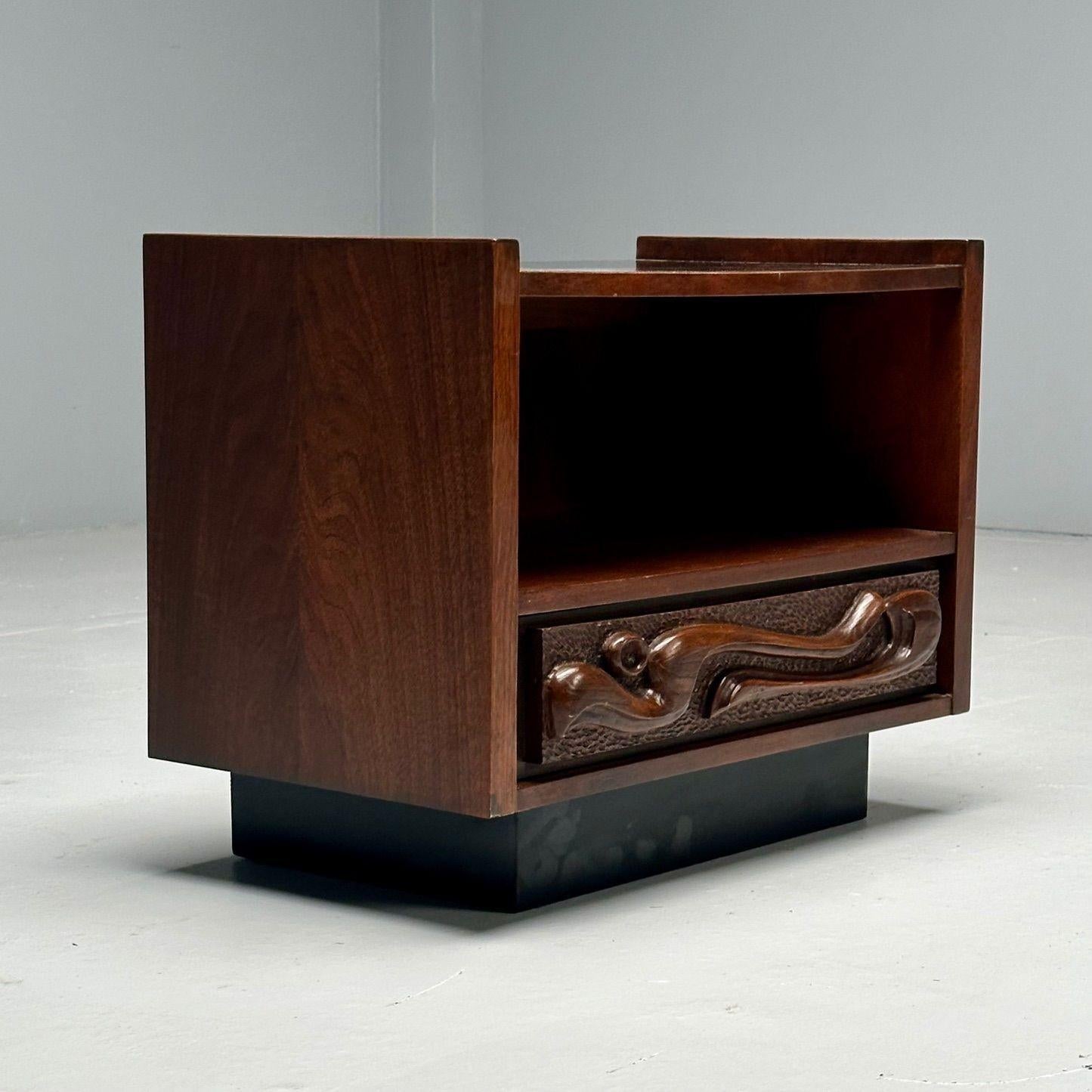 Vintage_Sculptural_Oceanic_Nightstand_by_Pulaski,_Walnut_&_Resin,_1960s,_USA