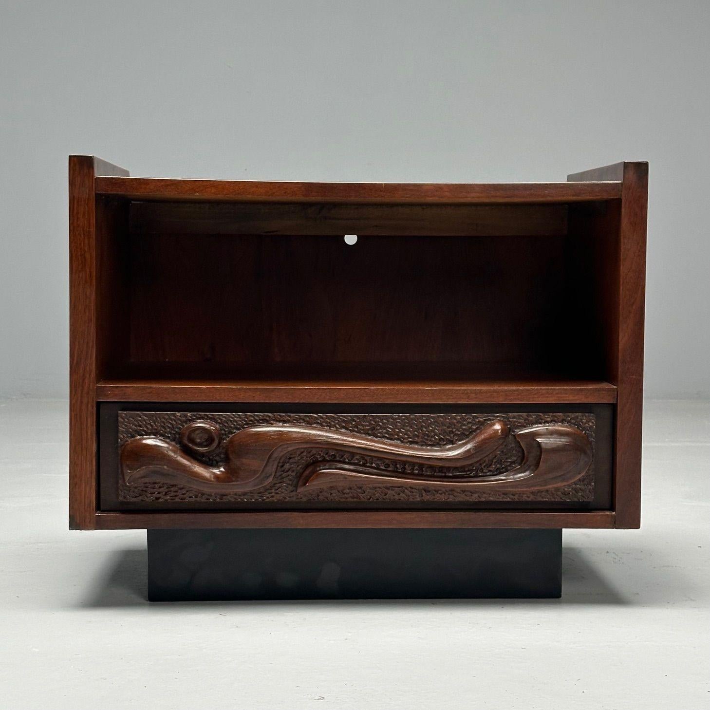 Vintage_Sculptural_Oceanic_Nightstand_by_Pulaski,_Walnut_&_Resin,_1960s,_USA
