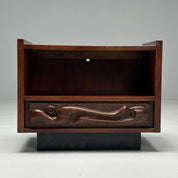 Vintage_Sculptural_Oceanic_Nightstand_by_Pulaski,_Walnut_&_Resin,_1960s,_USA