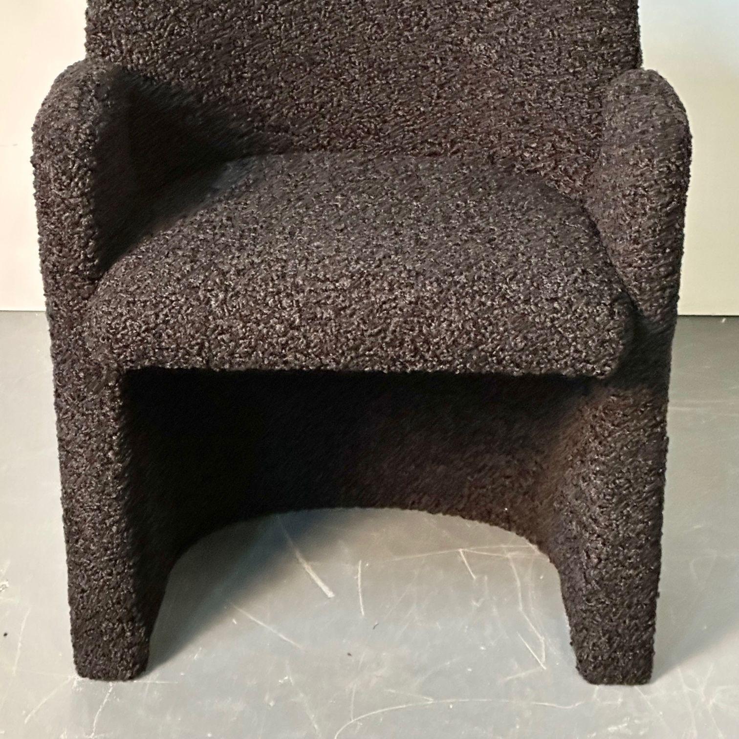 Black_Bouclé_Lounge_Chair,_Mid-Century_Modern_Style,_American_Craftsmanship,_USA
