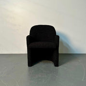 Black_Bouclé_Lounge_Chair,_Mid-Century_Modern_Style,_American_Craftsmanship,_USA