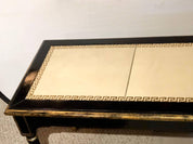 Hollywood_Regency_Black_Lacquer_Side_Table_with_Gold_Greek_Key_&_Leather_Top_1950s