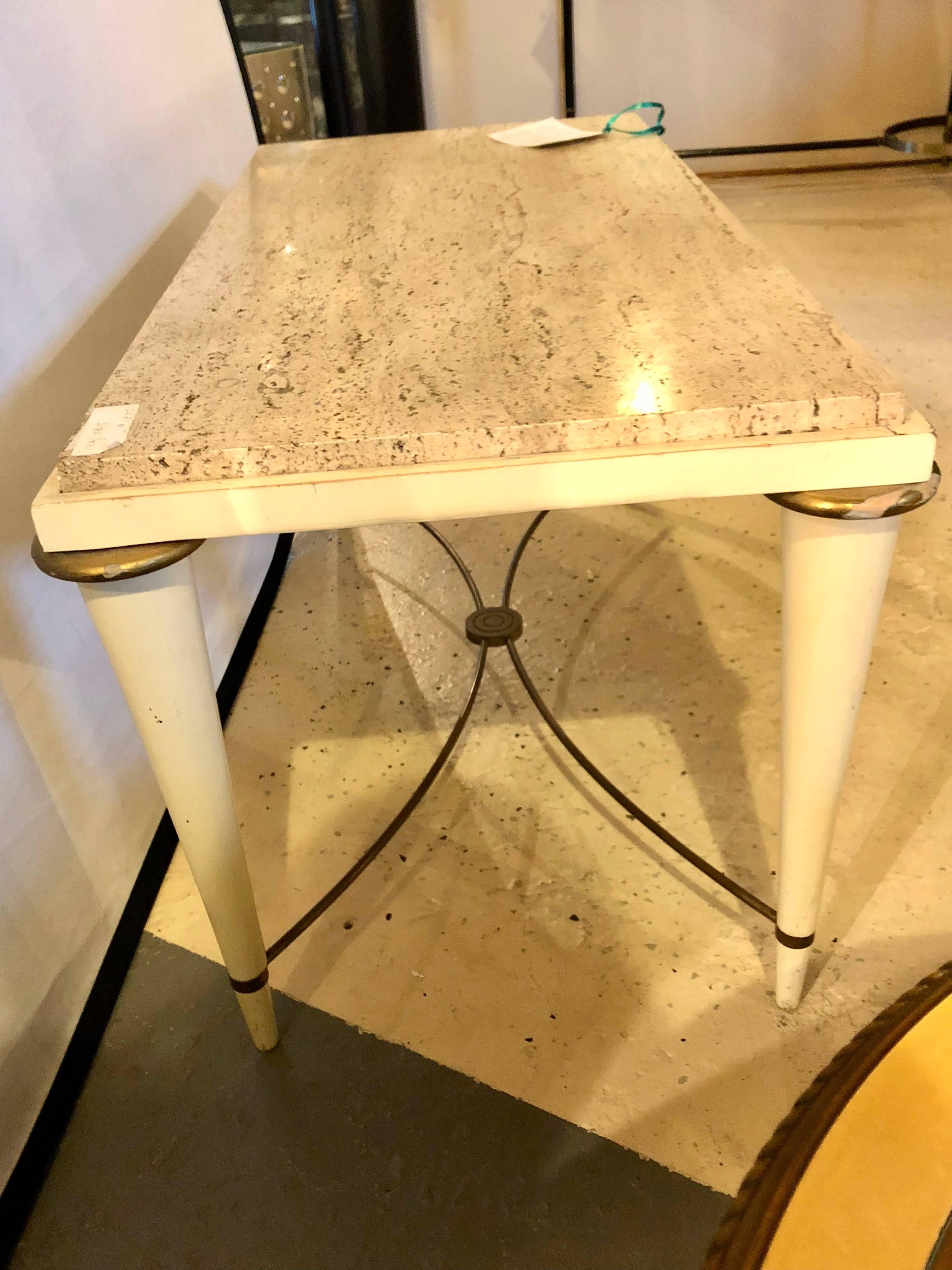 Mid-Century_Modern_Coffee_Table_Travertine_Marble_Brass_Stretcher_1960s