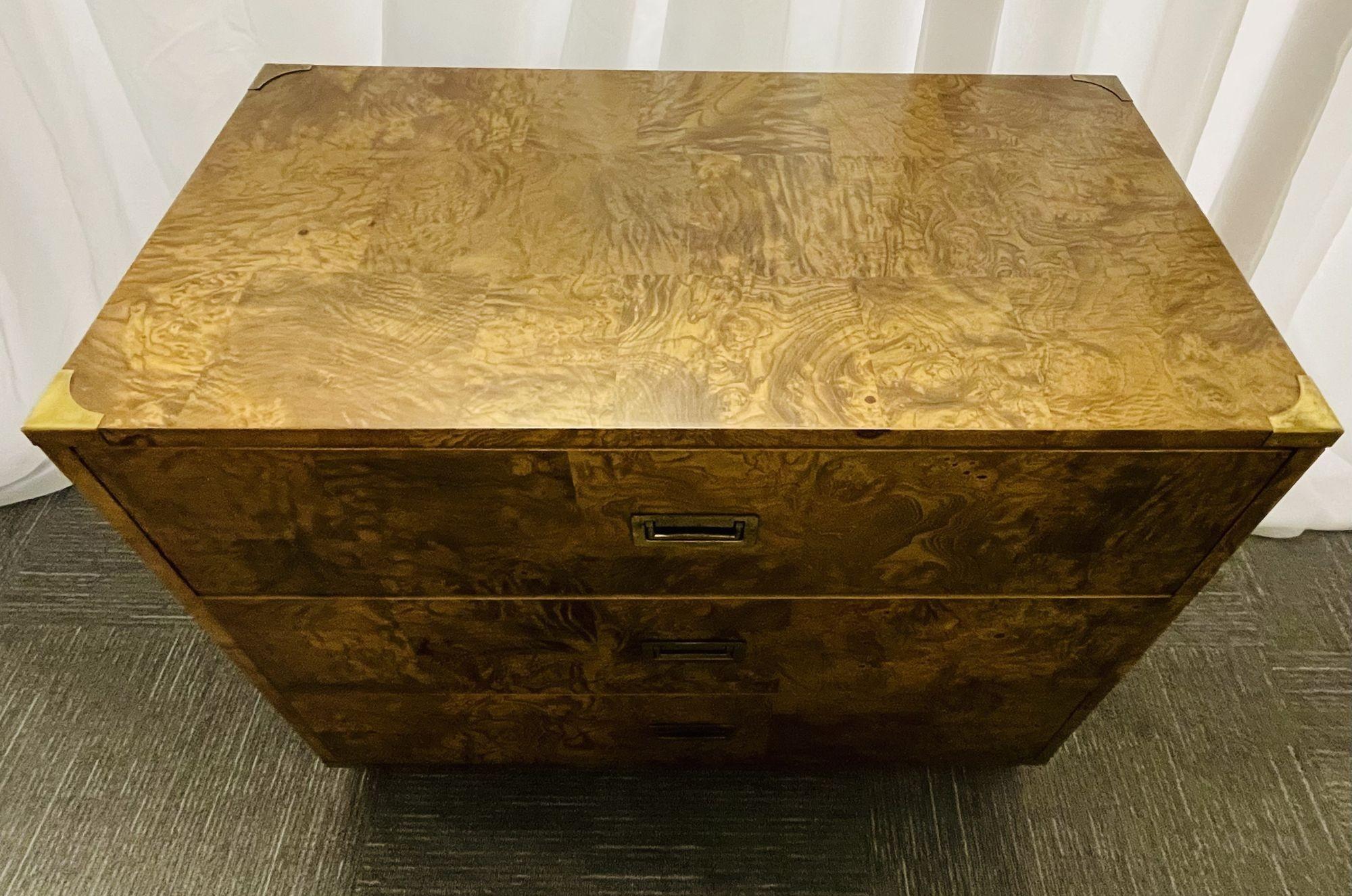 Campaign_Chest_Nightstand_Bernhardt_Burlwood_1970s_USA