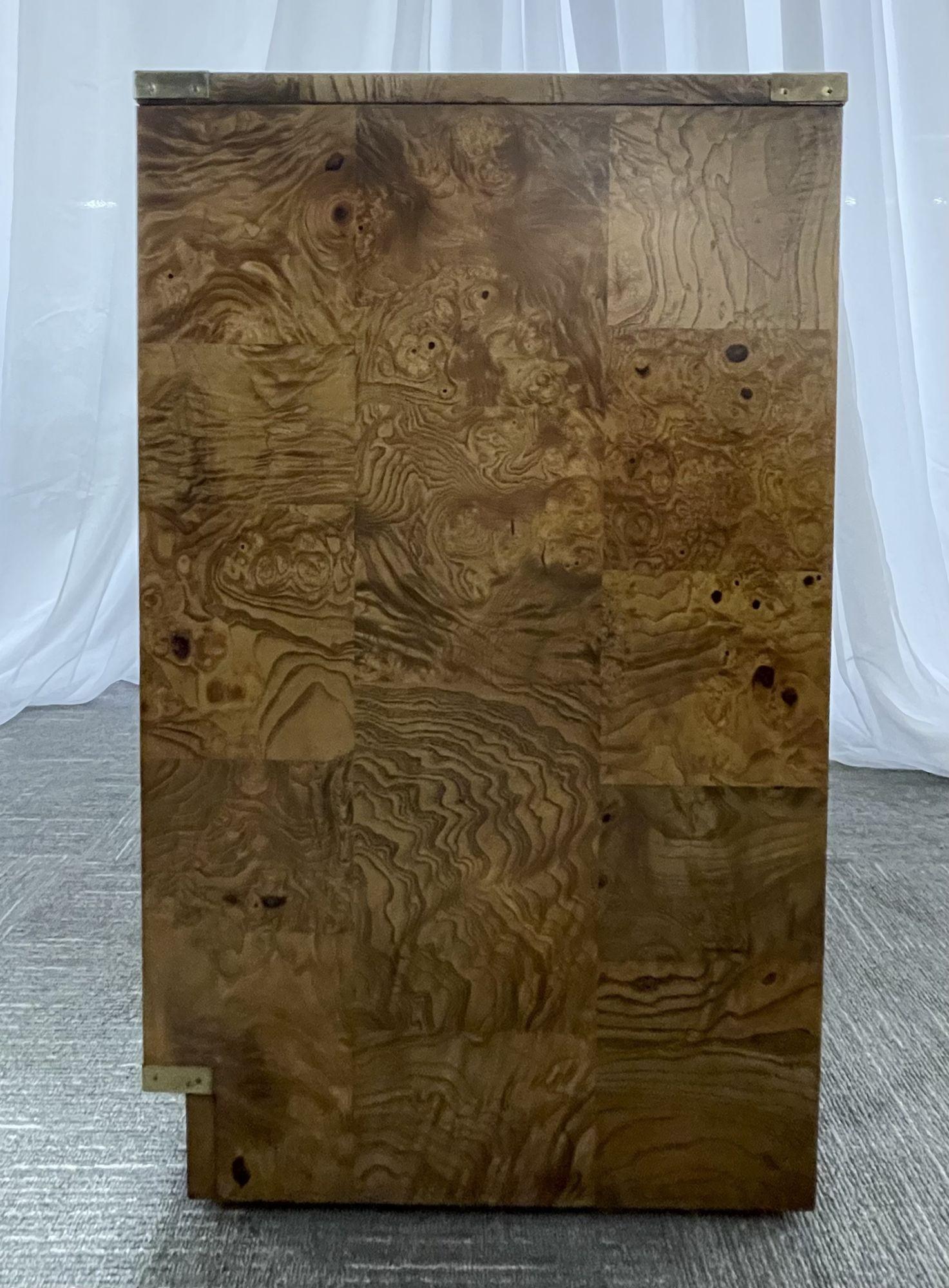 Campaign_Chest_Nightstand_Bernhardt_Burlwood_1970s_USA