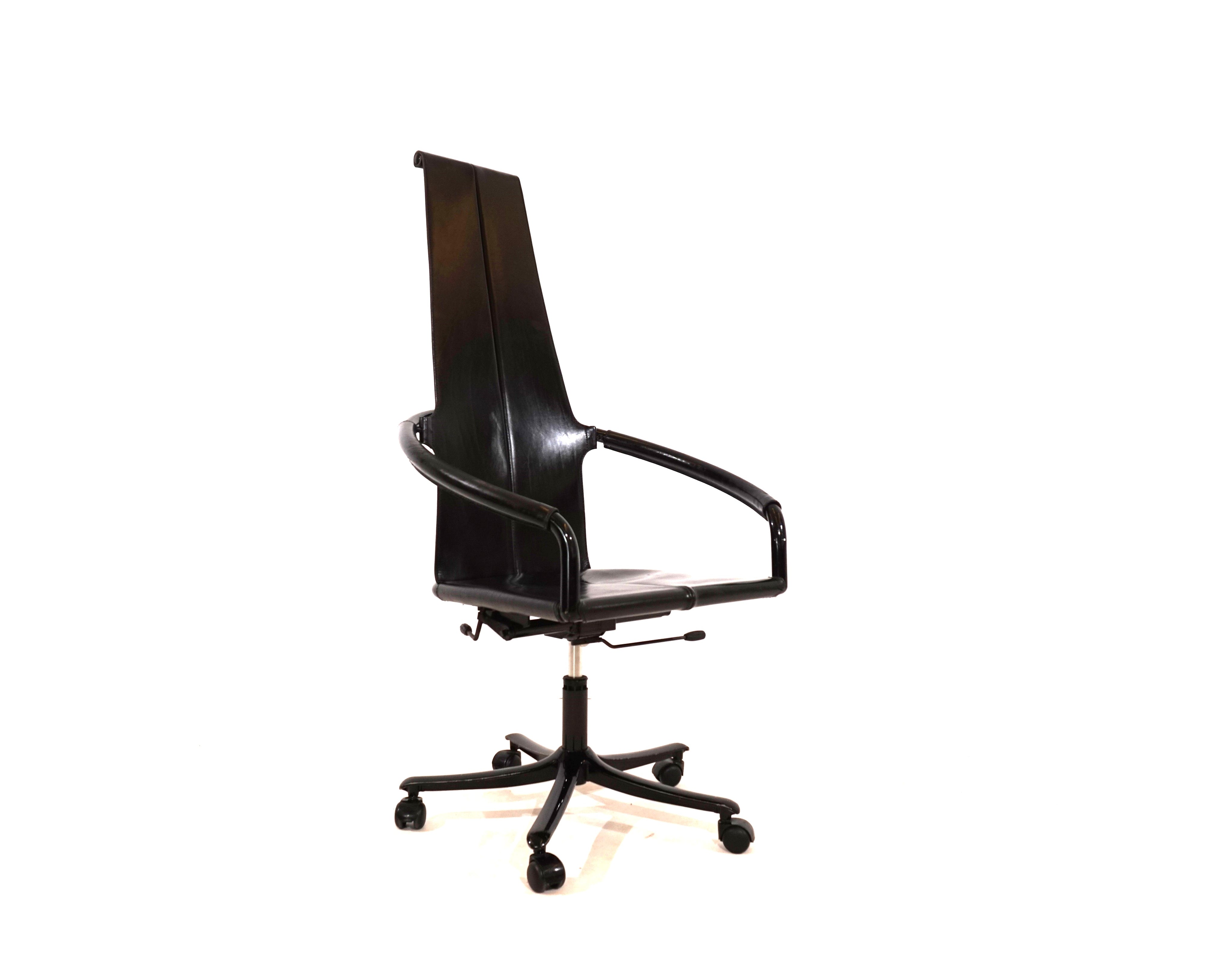 Cofemo_Italy_leather_office_chair_80s