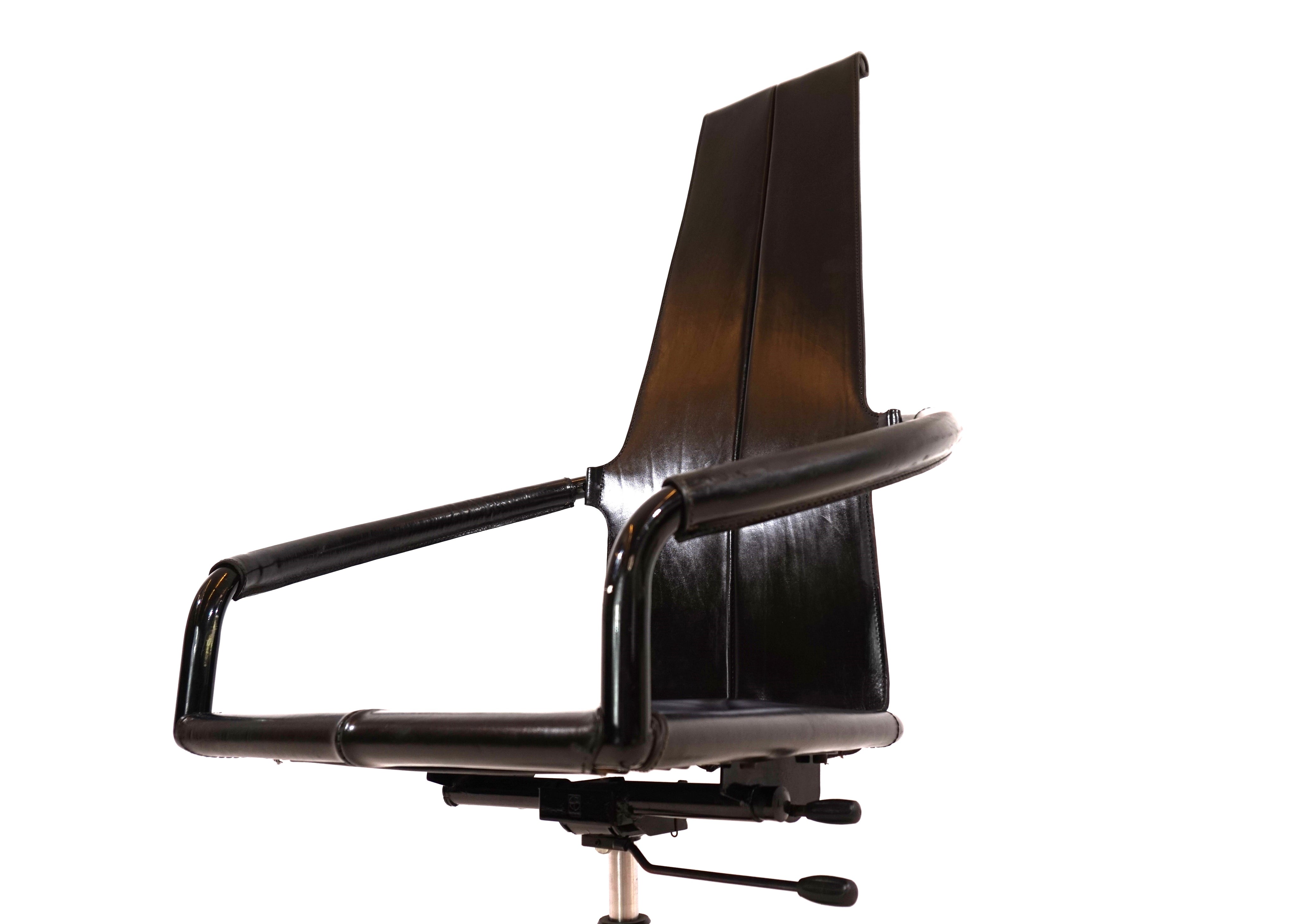 Cofemo_Italy_leather_office_chair_80s