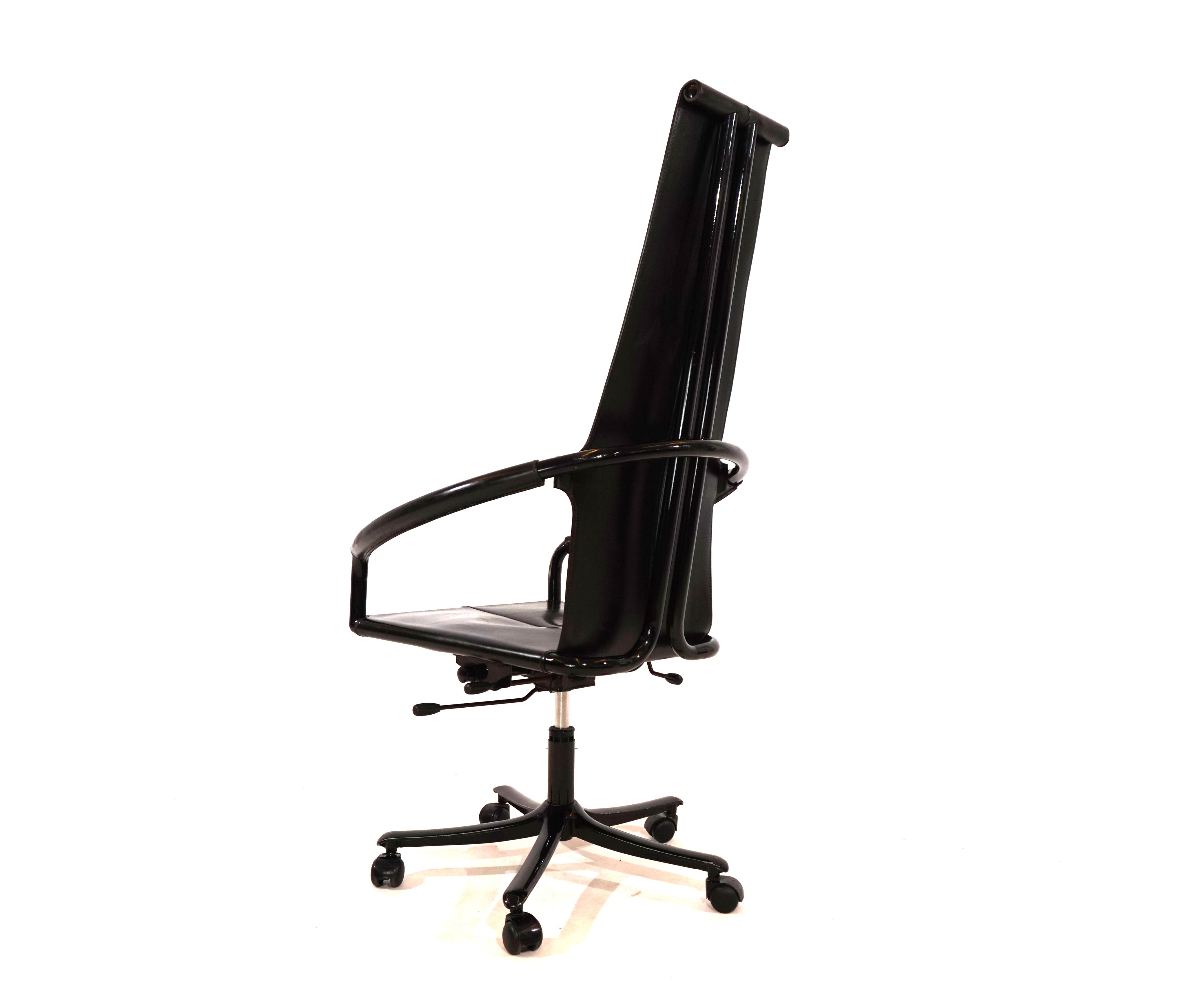 Cofemo_Italy_leather_office_chair_80s