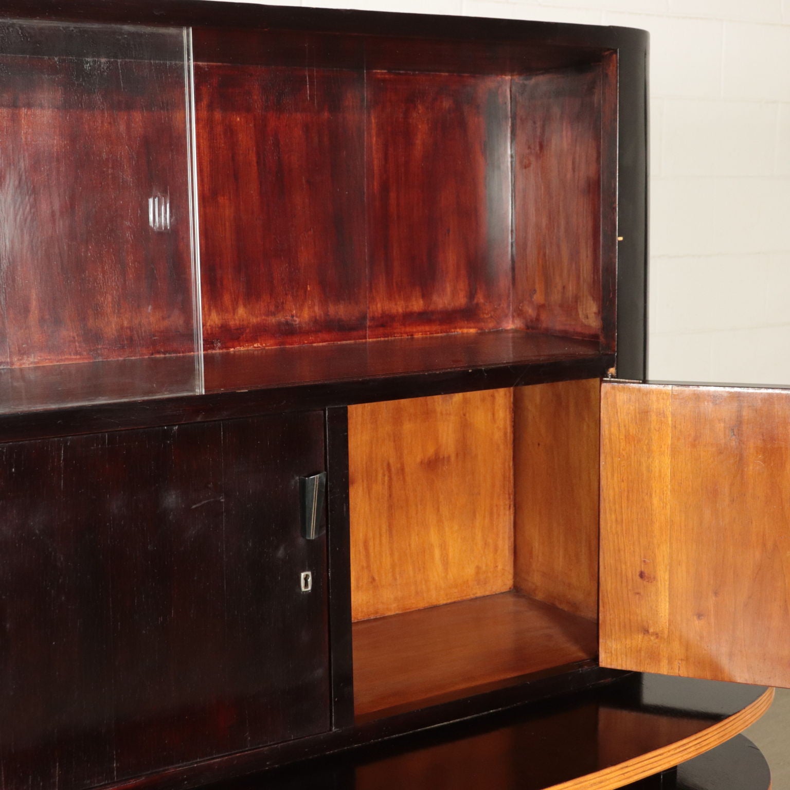 Vintage_Cabinet_Veneer_Solid_Wood_Veneer_Sliding_Doors_1940s