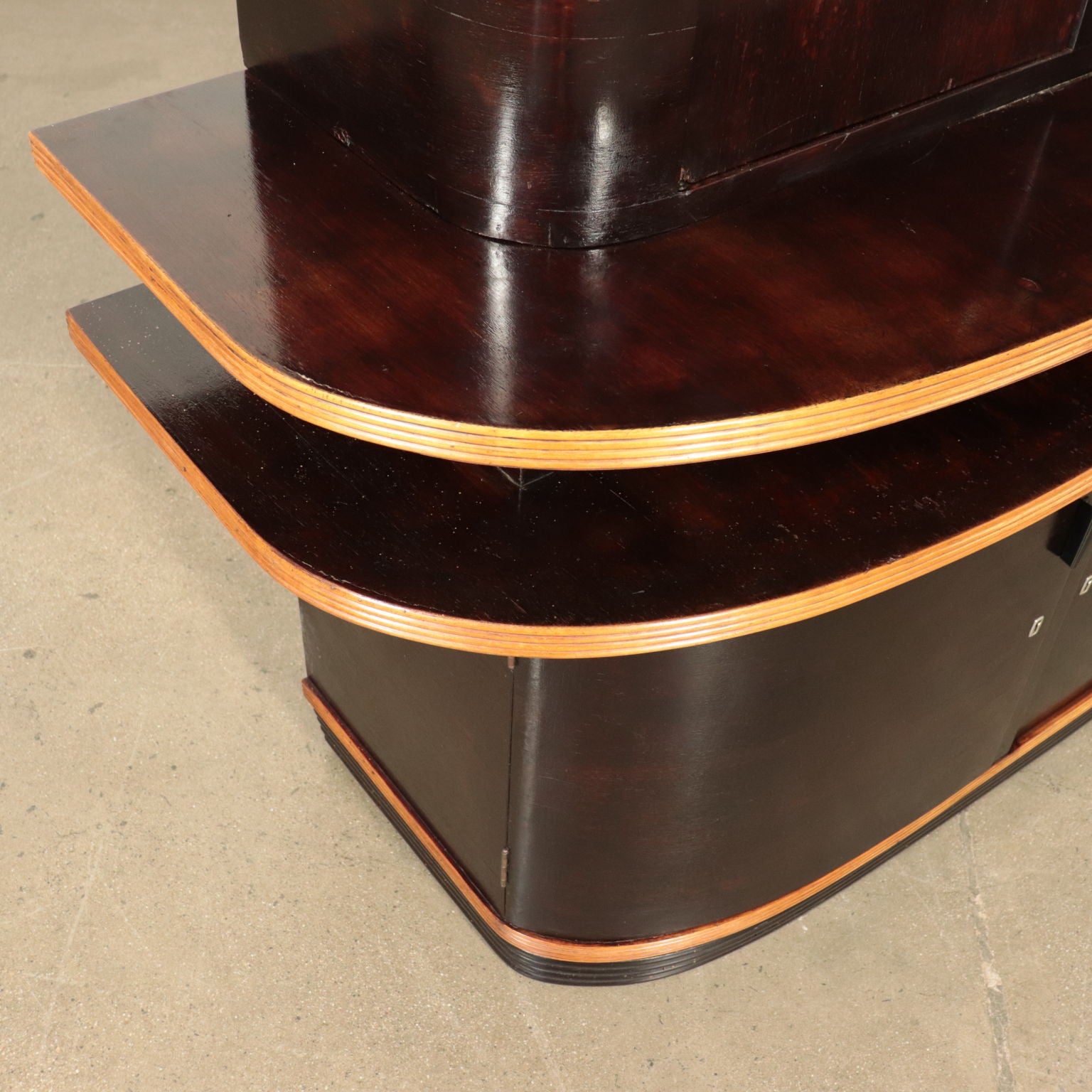 Vintage_Cabinet_Veneer_Solid_Wood_Veneer_Sliding_Doors_1940s