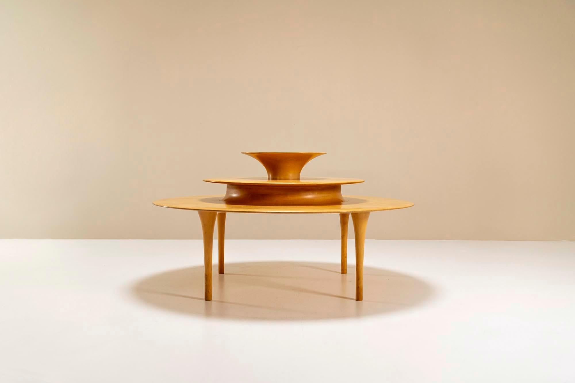Rare_Nanna_Ditzel_Coffee_Table_in_Maple_Wood_for_Brdr._Kruger,_Denmark,_1980s