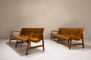 Set_of_2_Wave-Shaped_Benches_in_Walnut_with_Two-tone_Veneering,_Italy_1950s