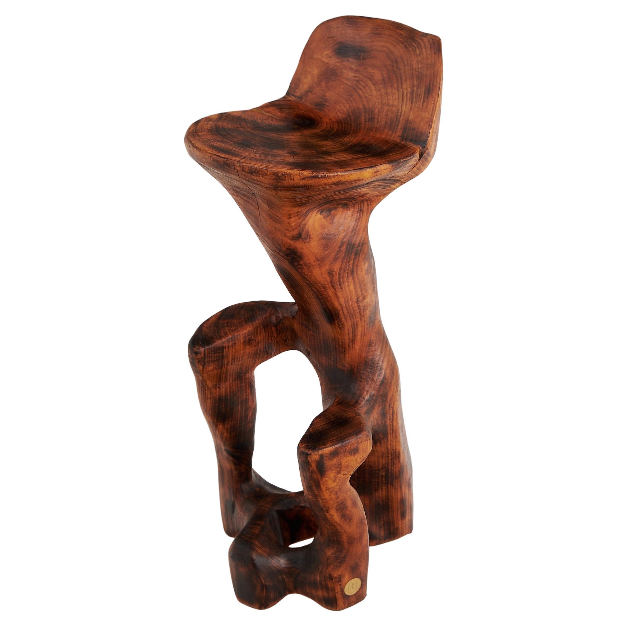 Makha,_Solid_Wood_Sculptural_Bar_Chair,_Original_Contemporary_Design,_Logniture
