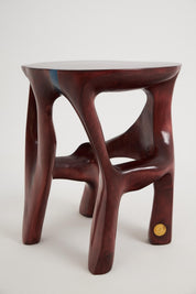 Logniture,_Solid_Wood_Sculptural_Side,_Original_1/1,_red_wood
