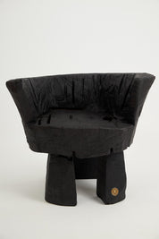 Logniture,_Brutalist_Sculptural_Armchair,_Solid_Burnt_Oak_Wood