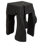 Rustic_Sculptural_Side_Table,_Stool,_Burnt_Black_Oak_Wood,_Unique,_Logniture