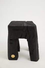 Rustic_Sculptural_Side_Table,_Stool,_Burnt_Black_Oak_Wood,_Unique,_Logniture