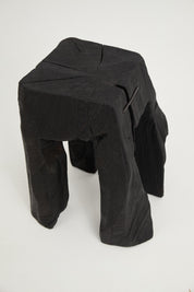 Rustic_Sculptural_Side_Table,_Stool,_Burnt_Black_Oak_Wood,_Unique,_Logniture