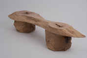 Logniture,_Live_Edge_Walnut_&_Oak_Bench,_Wabi-Sabi,_Brutalist,_Log_Furniture