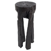 Logniture,_Solid_Burnt_Wood,_Oak,_Side_Table,_Wine_Table,_Chainsaw_Carved