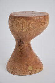 Oak_Solid_Wood_Sculptural_Side_Table,_Original_Contemporary_Design
