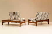 Set_of_2_Modular_Benches_in_Teak_and_Original_Upholstery,_Italy,_1960s