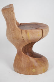 Carved_Chair_From_Single_Piece_of_Walnut_Wood,_Log_Furniture