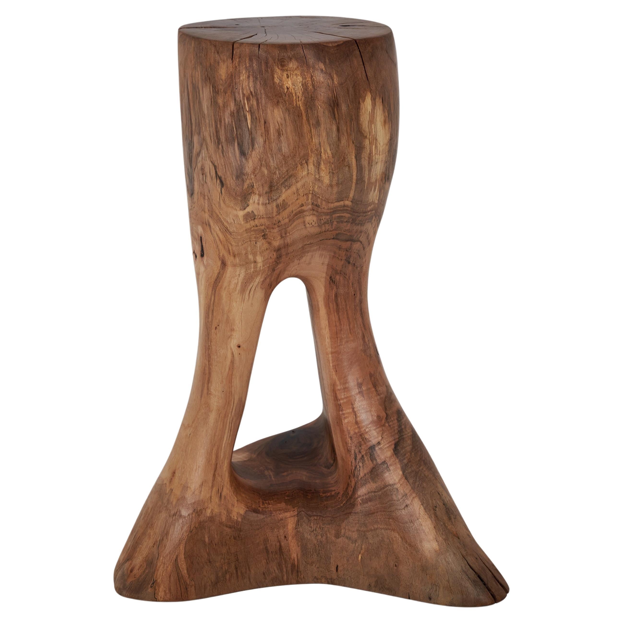 Walnut_Solid_Wood_Sculptural_Side_Table,_Original_Contemporary_Design
