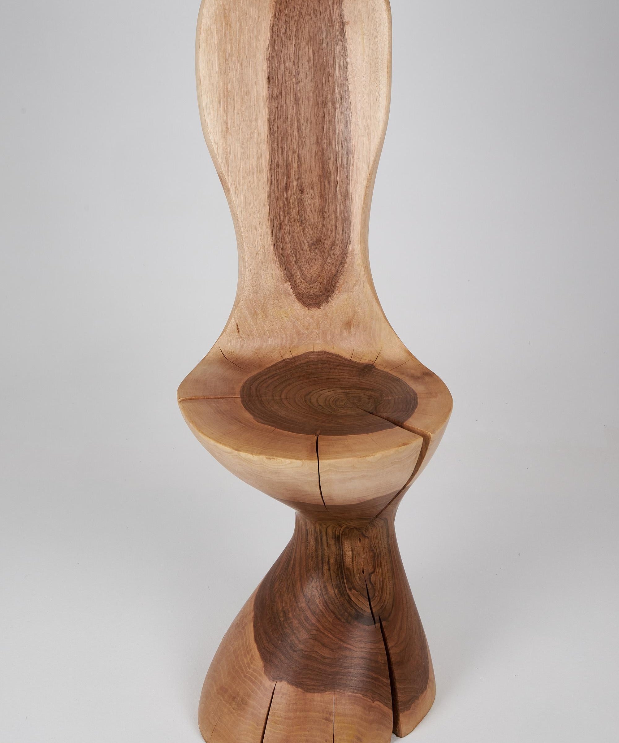 Carved_Chair_From_Single_Piece_of_Walnut_Wood,_Log_Furniture