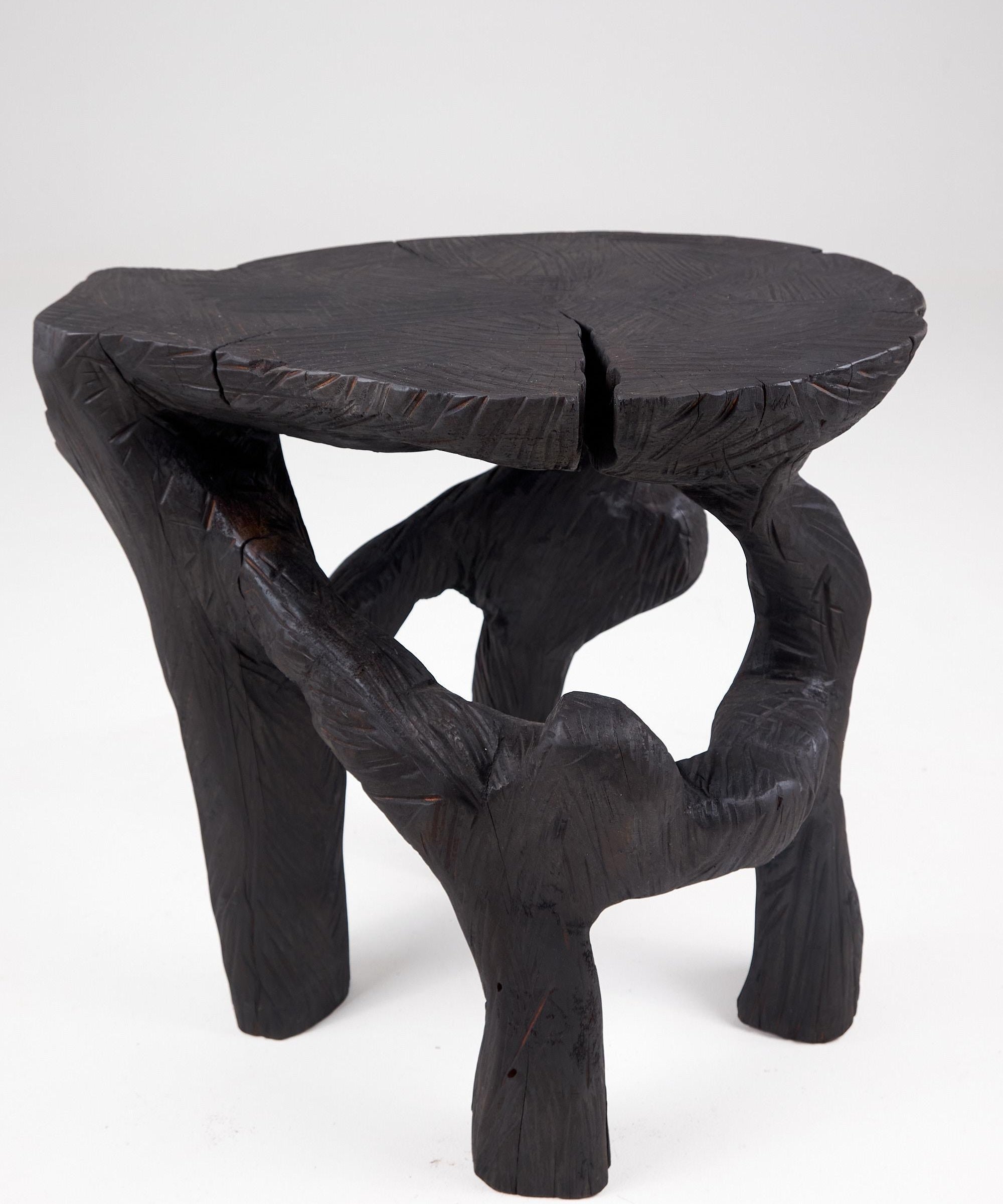 Satyrs,_Solid_Wood_Sculptural_Side,_Table_Original_Contemporary_Design