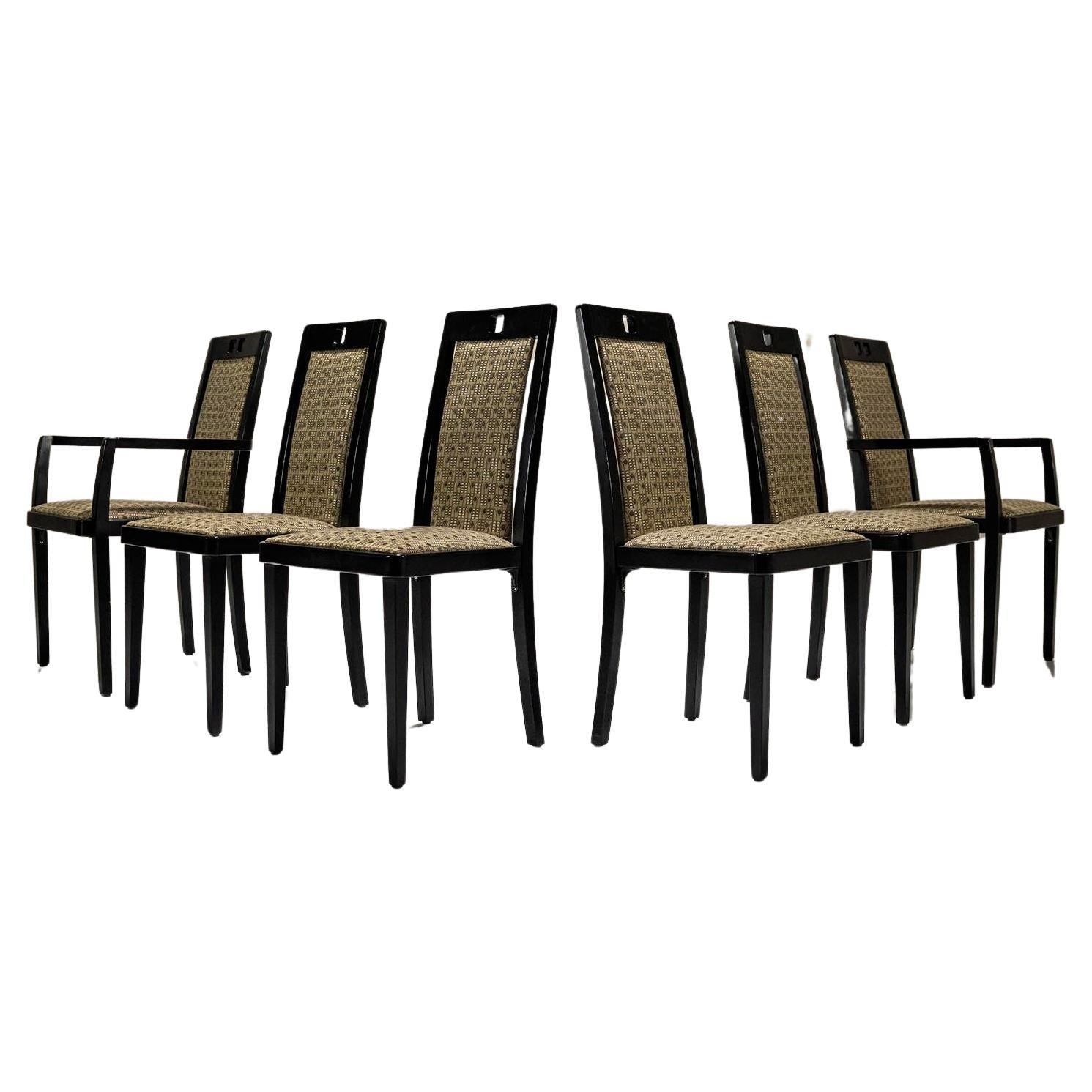Set_of_Six_Thonet_Dining_Chairs_in_Wood_and_Fabric,_Austria_1980s