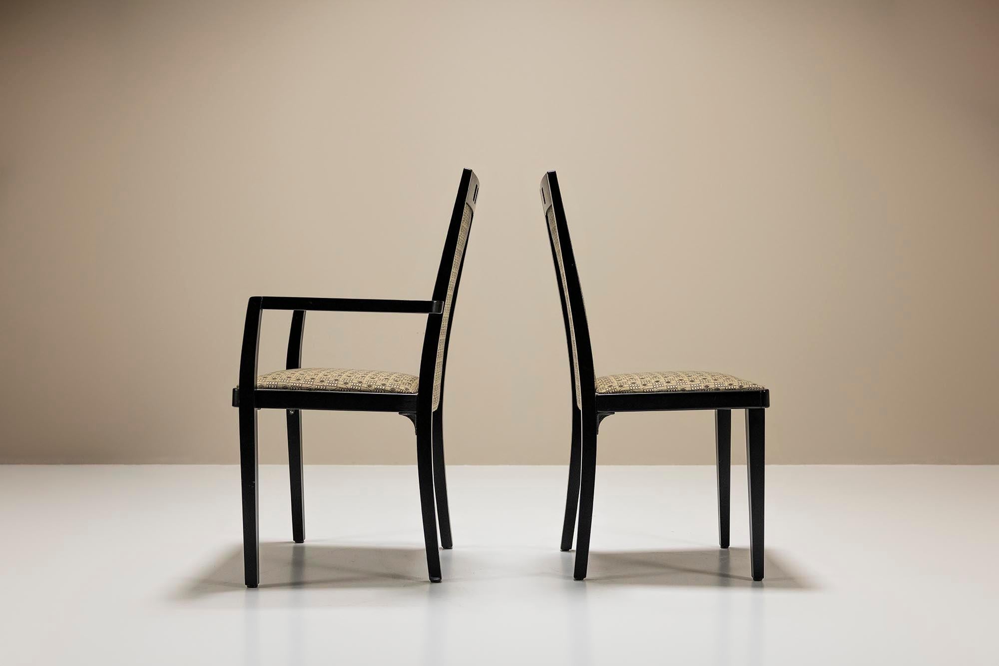Set_of_Six_Thonet_Dining_Chairs_in_Wood_and_Fabric,_Austria_1980s